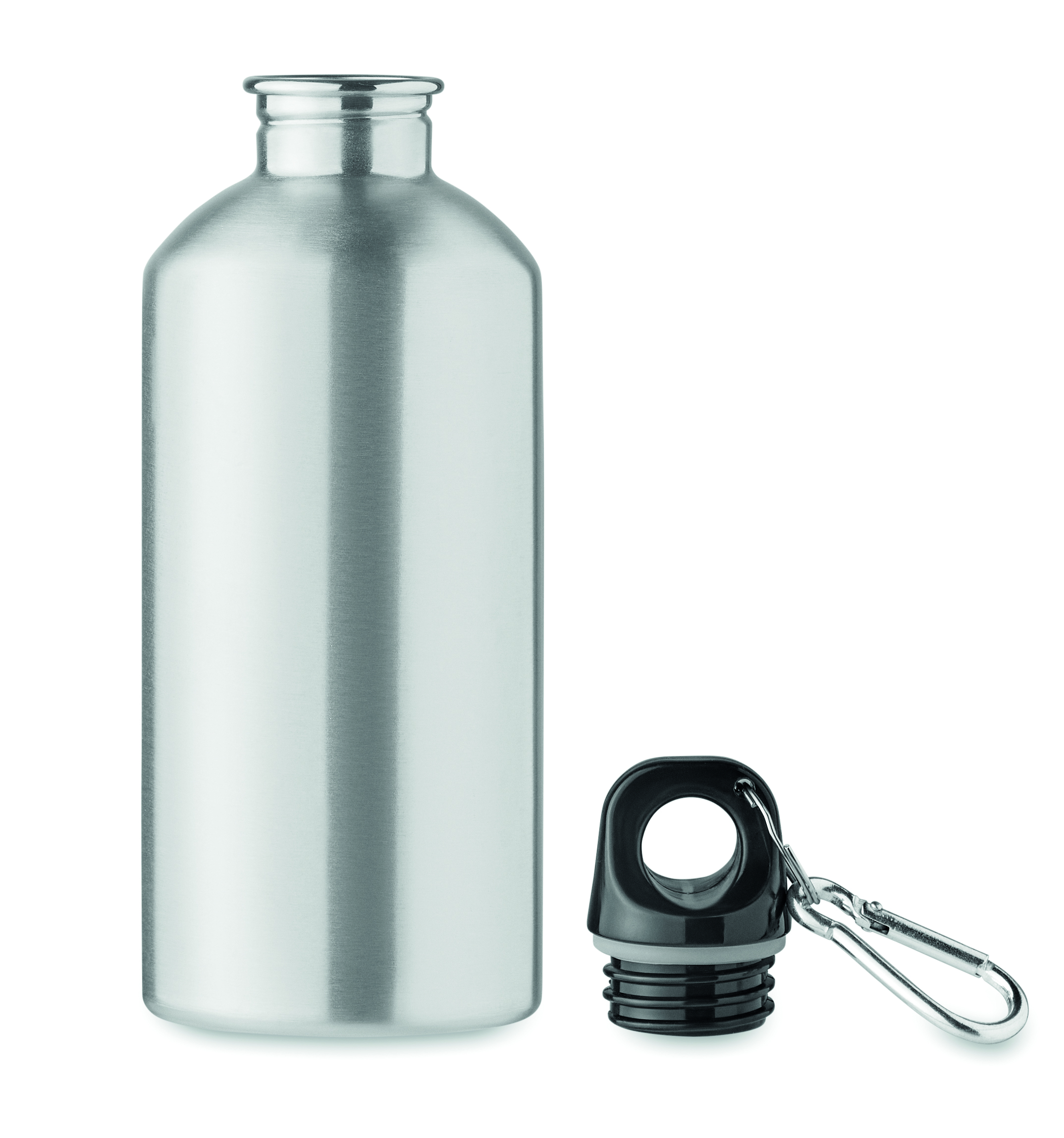 Trinkflasche Edelstahl 500 ml REMID MOSS mit Karabiner, bedruckbar