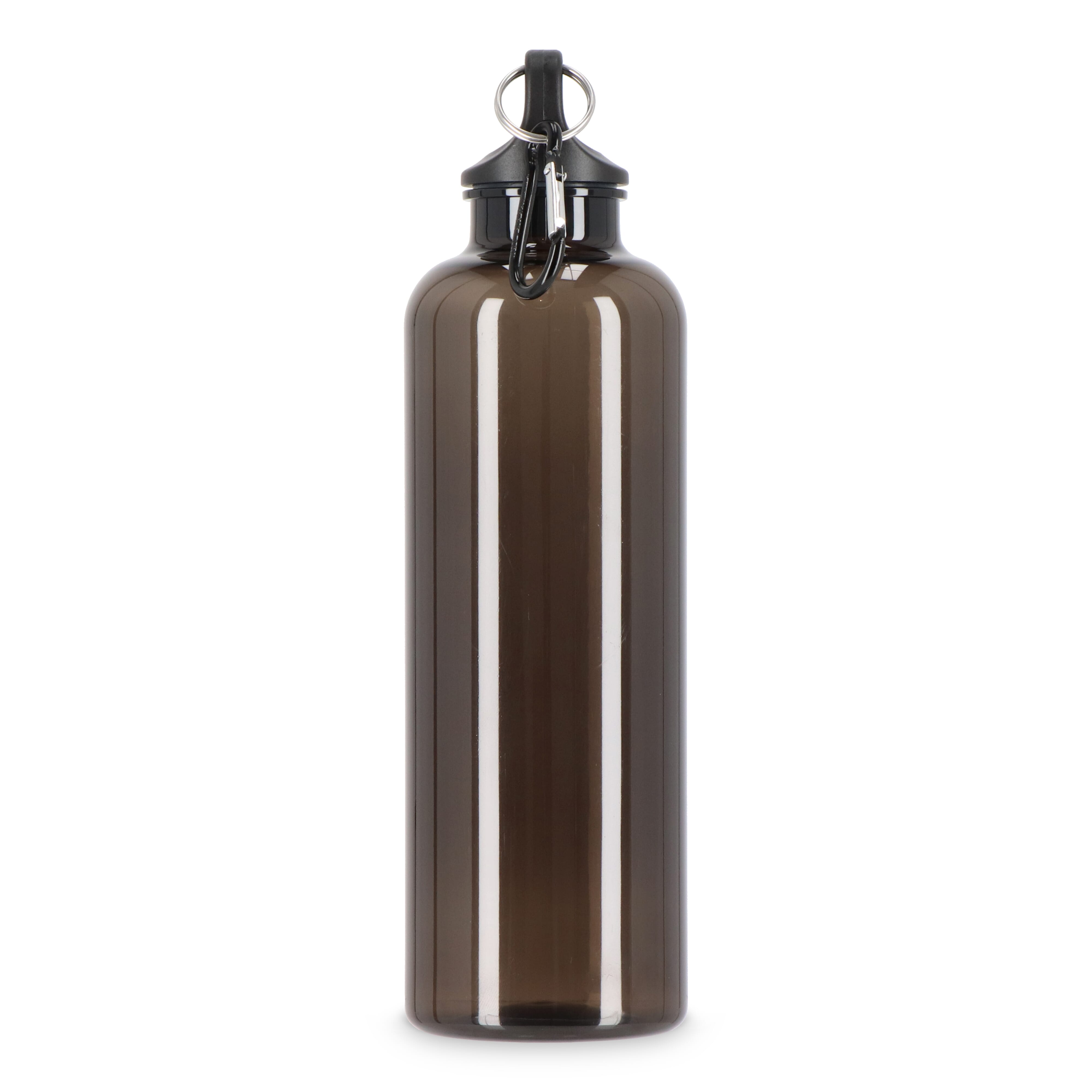Trinkflasche R-PET 750 ml mit Karabiner – bedruckbar als Werbeartikel