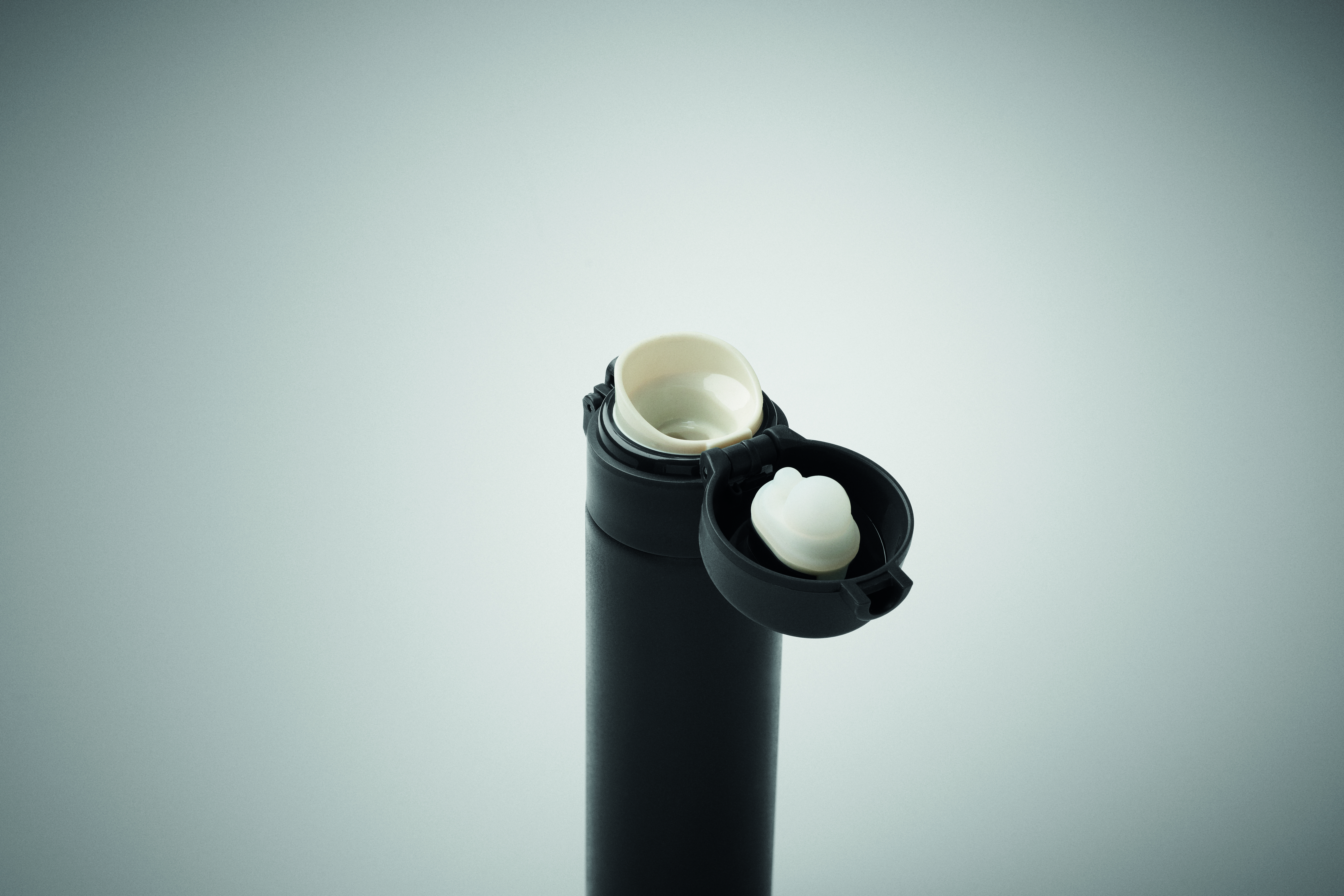 Doppelwandige Trinkflasche 300 ml aus recyceltem Edelstahl, bedruckbar