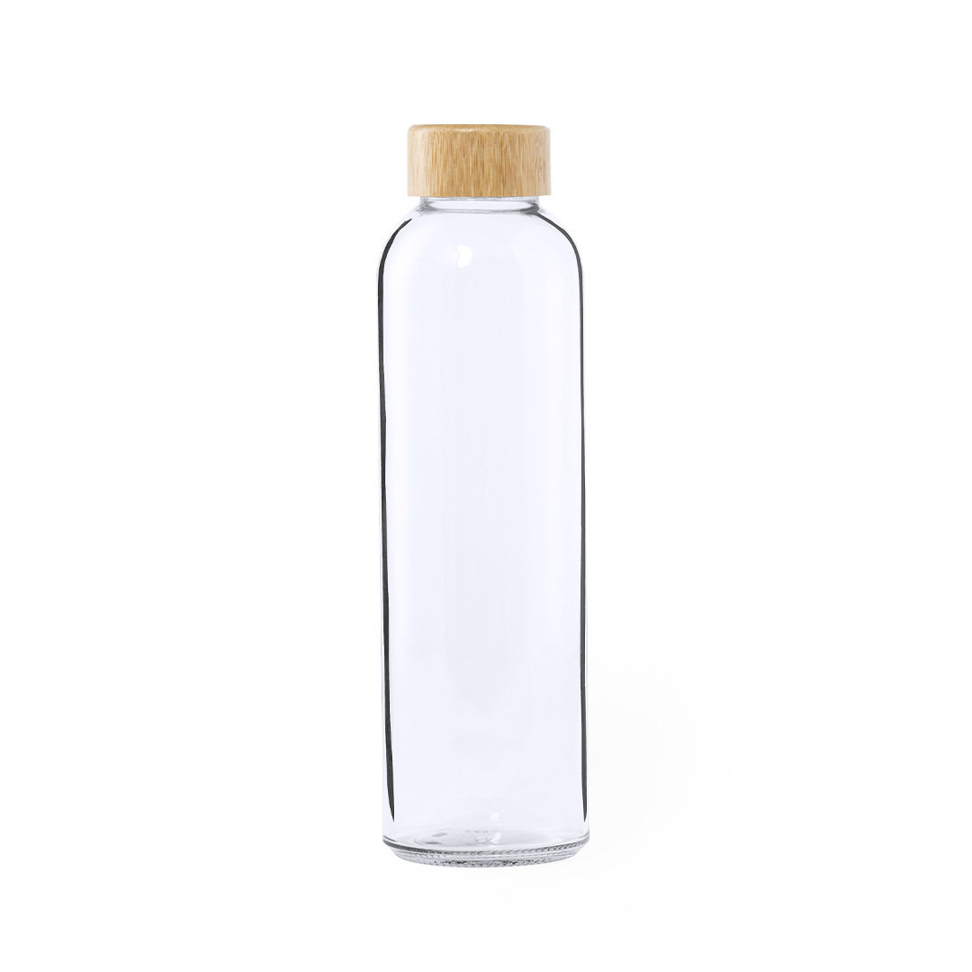 Trinkflasche Yonsol – Glasflasche 500 ml mit Bambus-Schraubverschluss