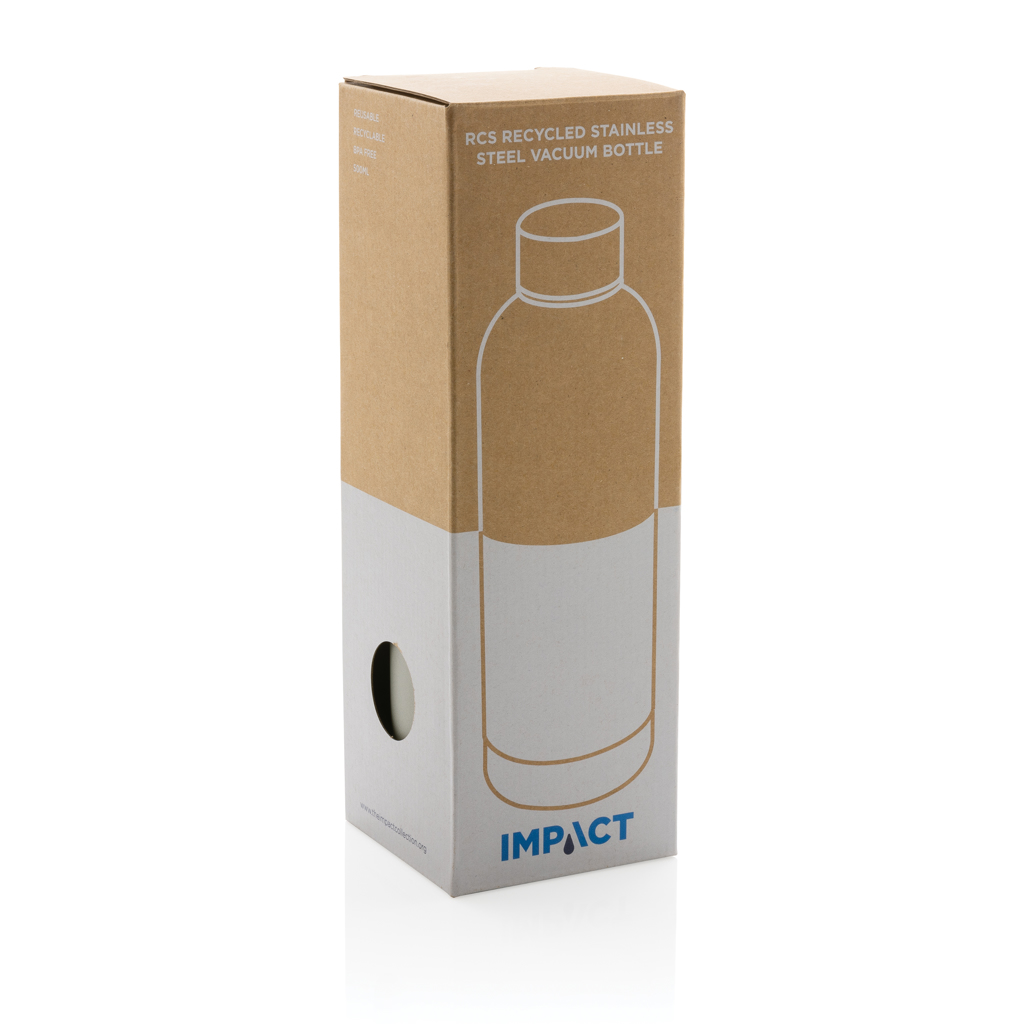 Impact Vakuumflasche 500 ml recycelter Edelstahl RCS – bedruckbar