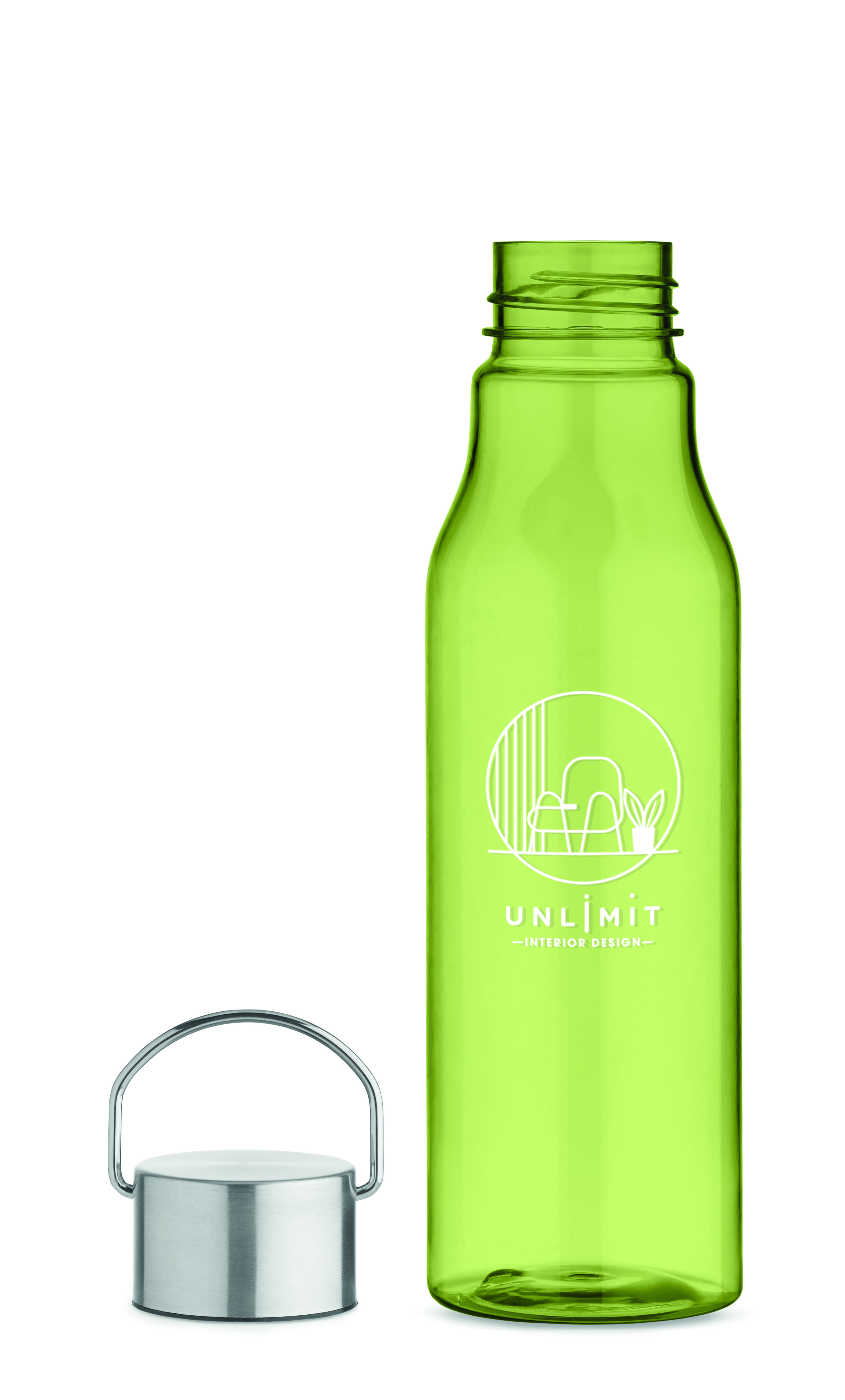 Trinkflasche RPET 600 ml VERNAL – Edelstahlverschluss, auslaufsicher