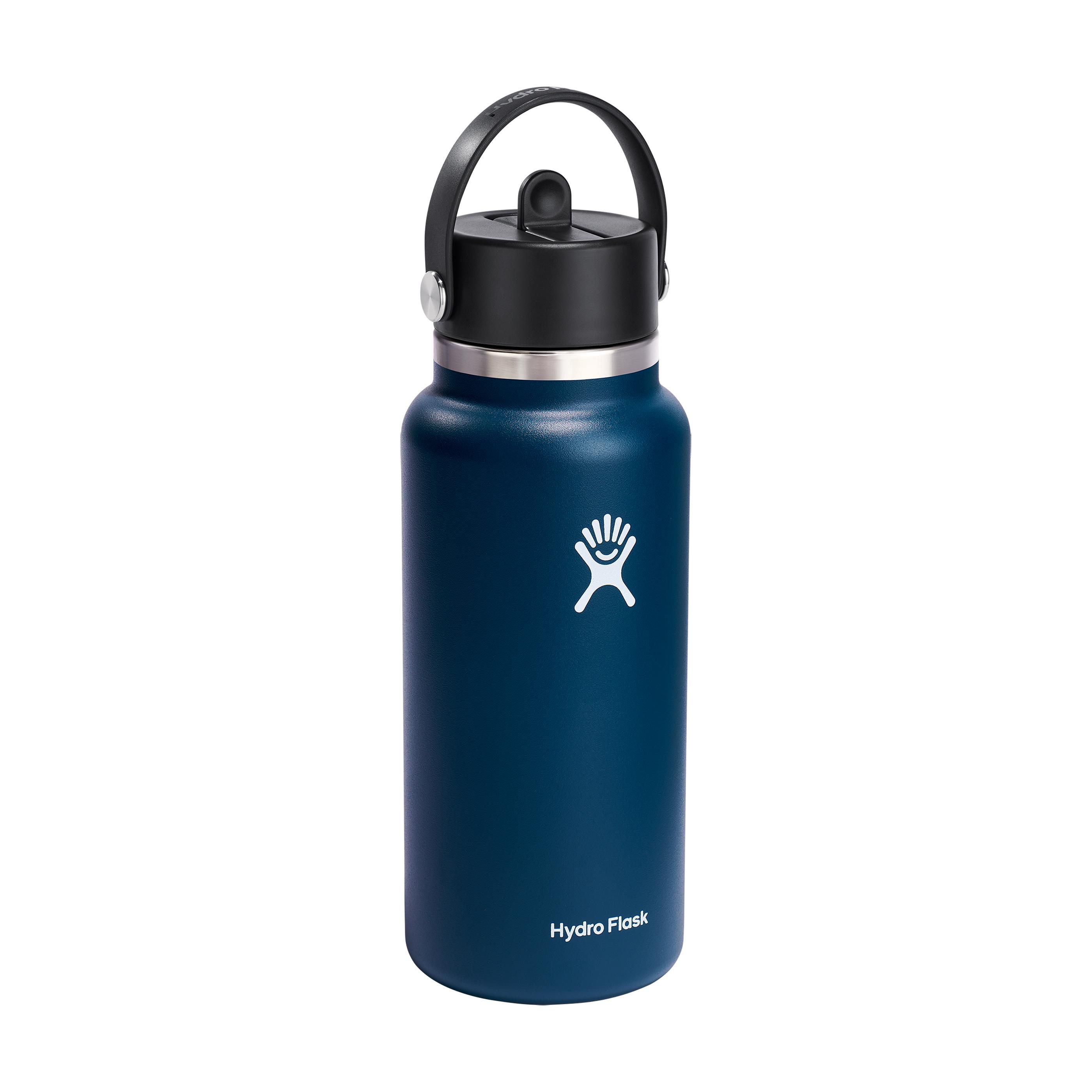 Hydro Flask Wide Mouth Edelstahl-Trinkflasche 946 ml mit Strohhalm