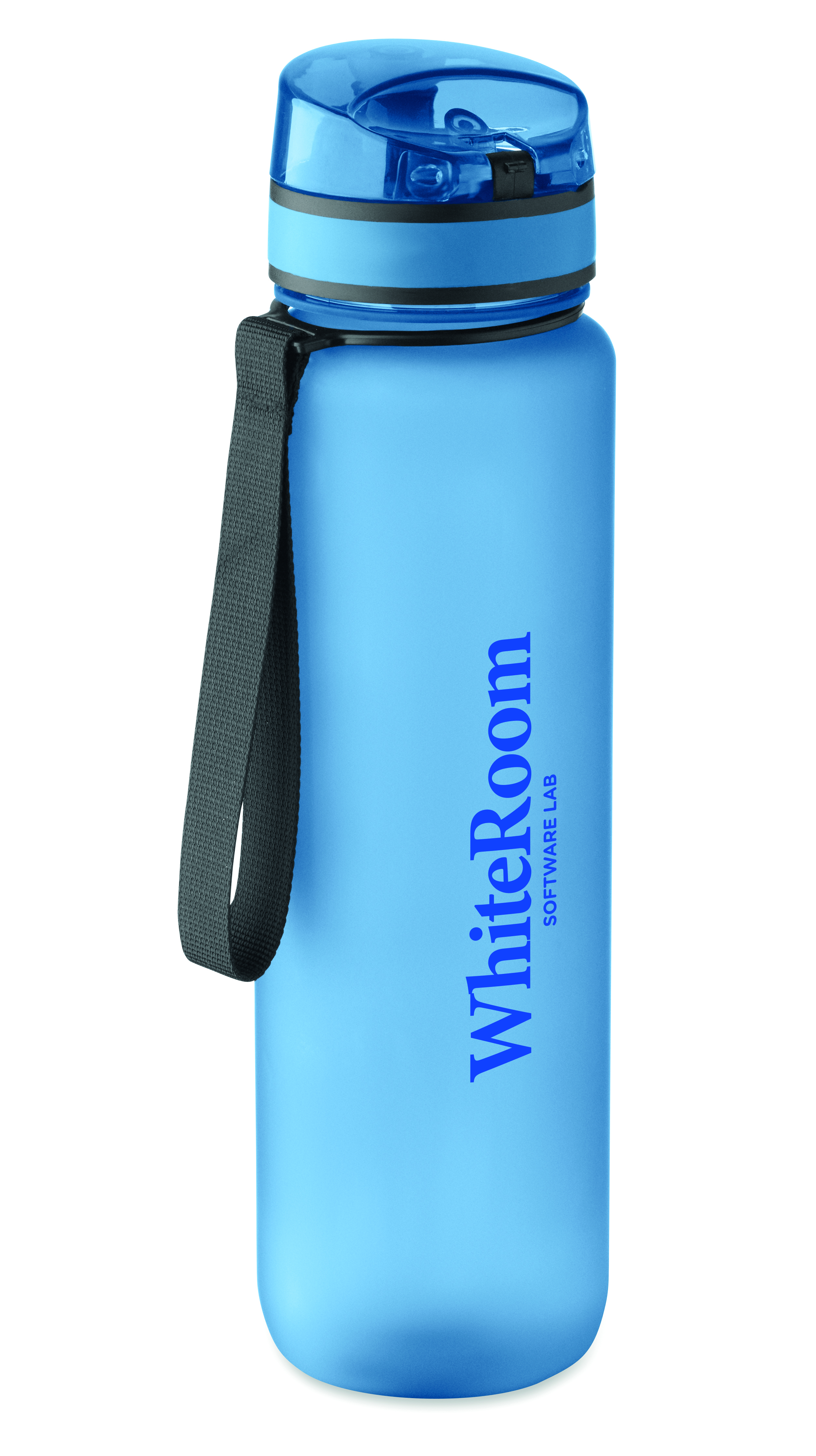 Sport-Trinkflasche RPET 1L ISFORDEN MARK – bedruckbar, mit Trageriemen