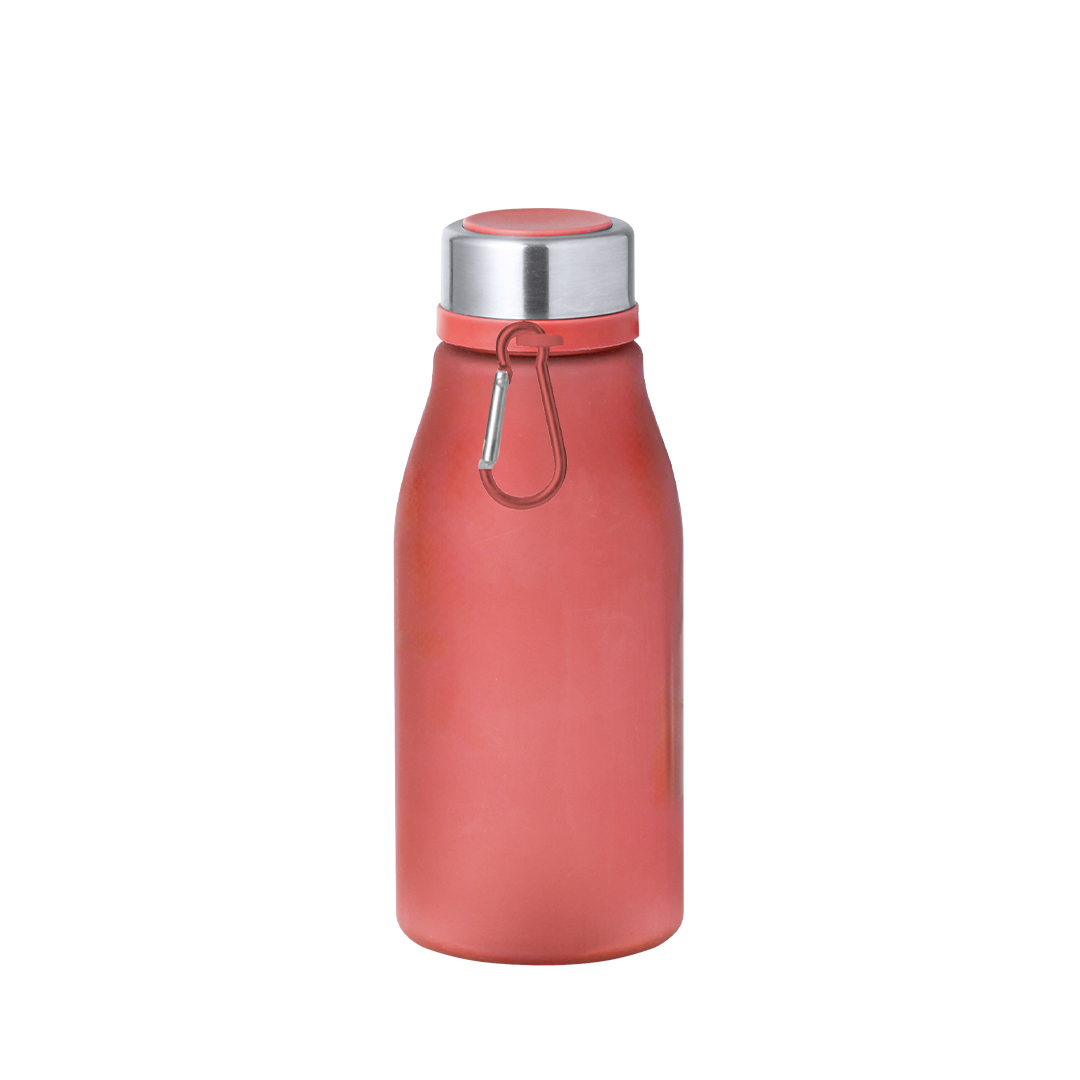 Trinkflasche Katsur – RPET-Flasche 370 ml mit Karabiner, bedruckbar