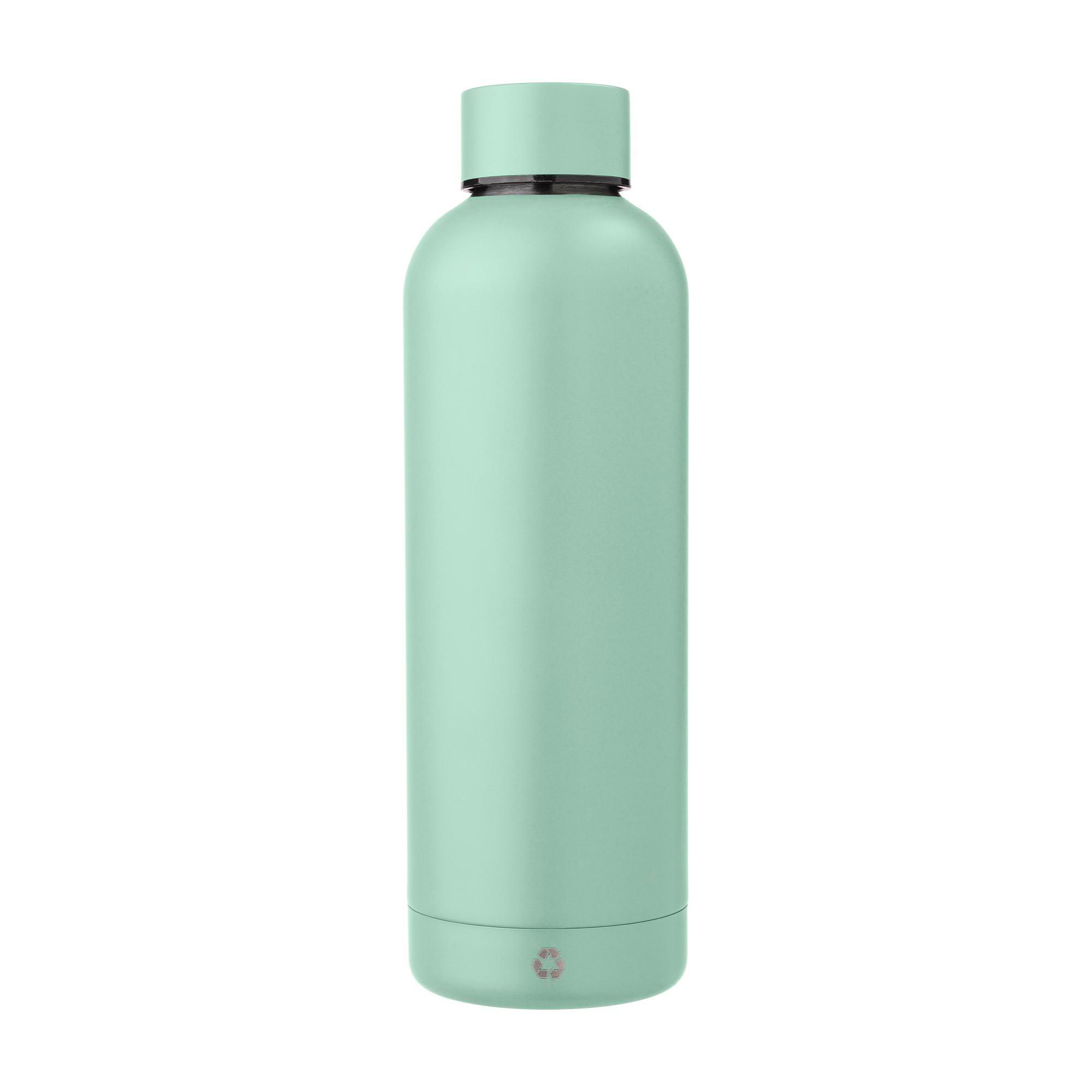 Edelstahl-Trinkflasche recycelt, 500 ml, doppelwandig, bedruckbar