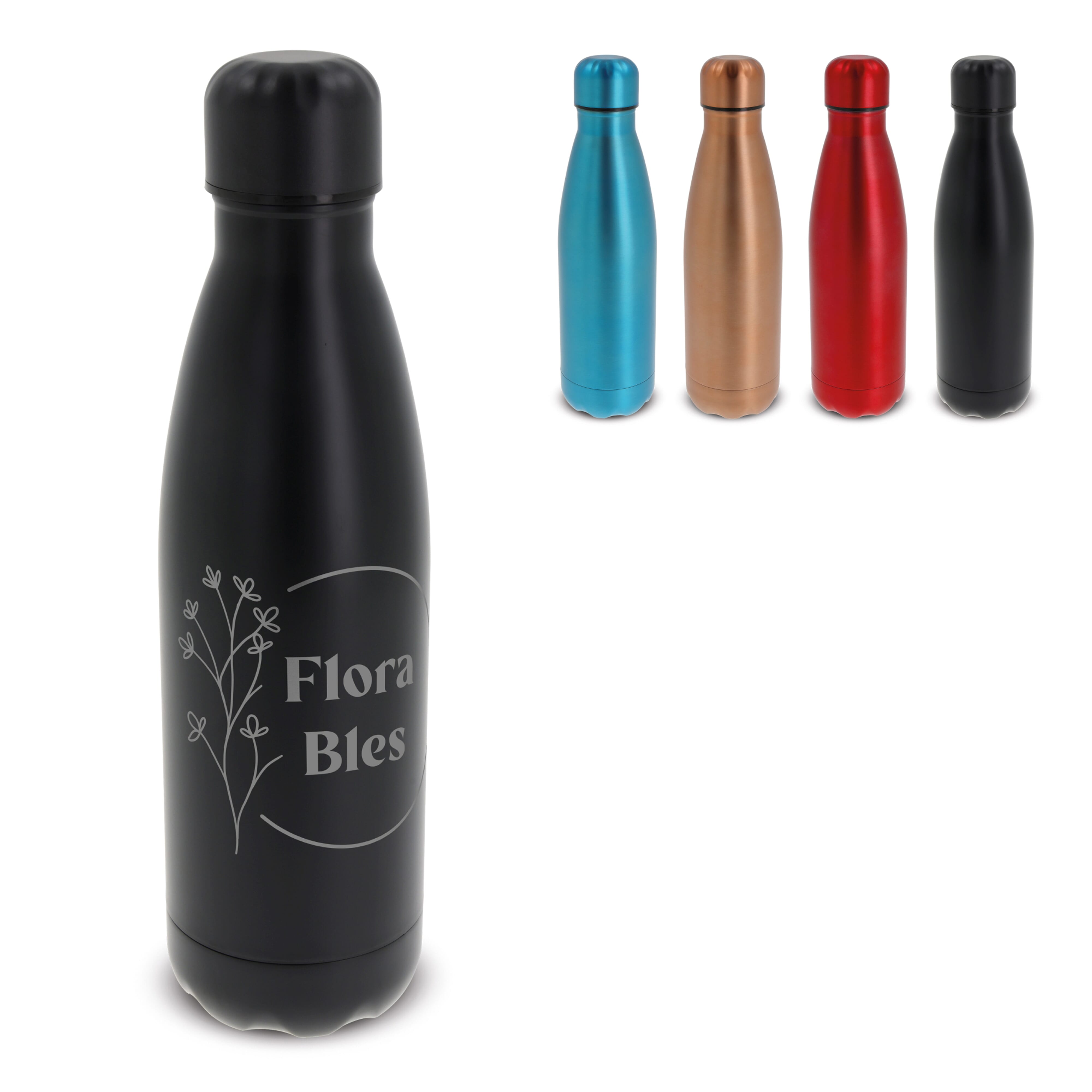 Edelstahl-Trinkflasche Swing Metallic 500ml, doppelwandig & bedruckbar