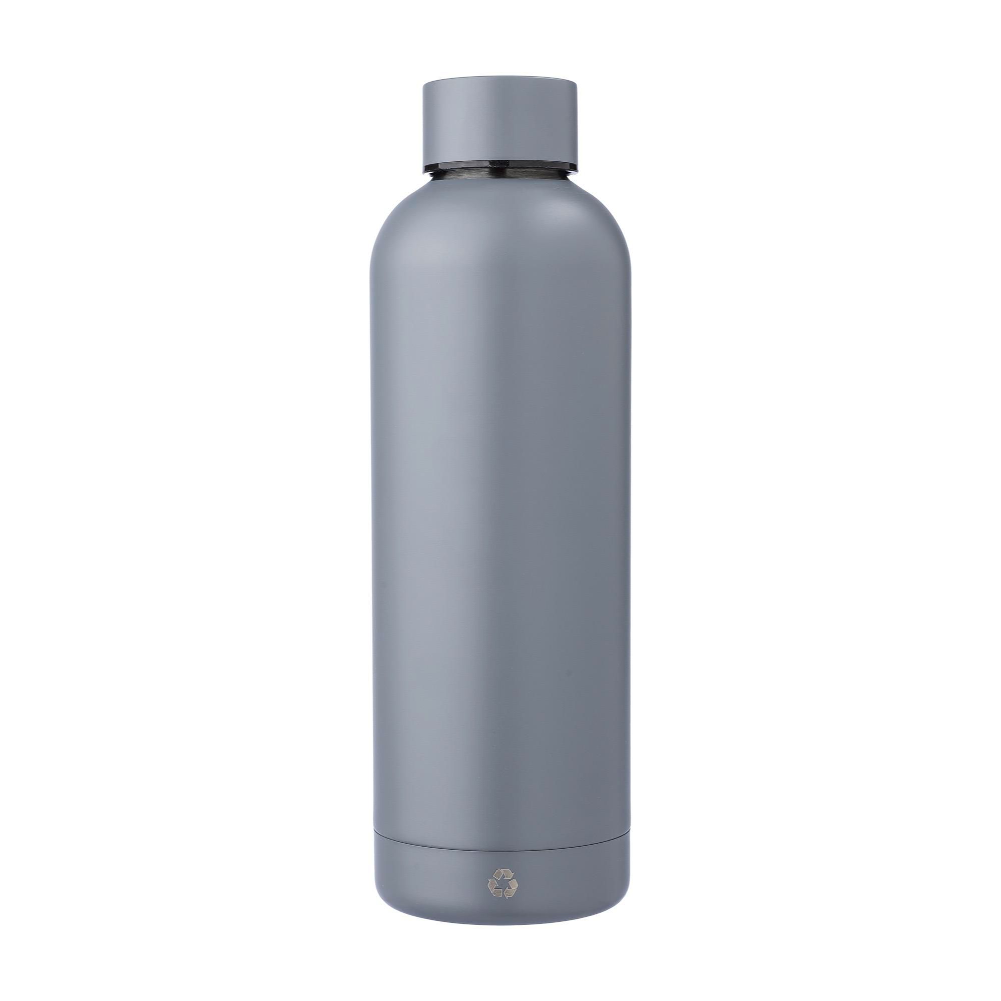 Edelstahl-Trinkflasche recycelt, 500 ml, doppelwandig, bedruckbar