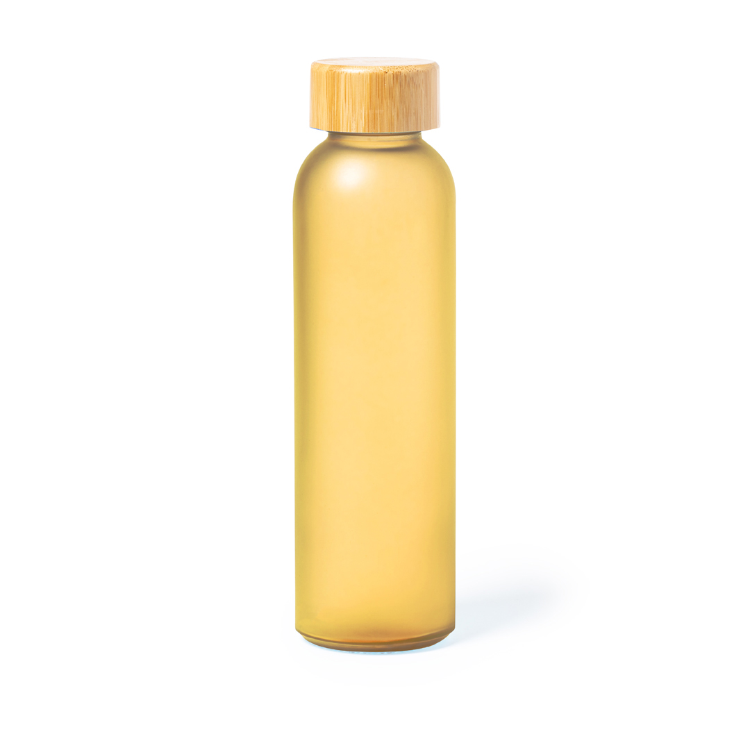Sublimations-Trinkflasche Vantex 500 ml – Glas mit Bambus-Verschluss