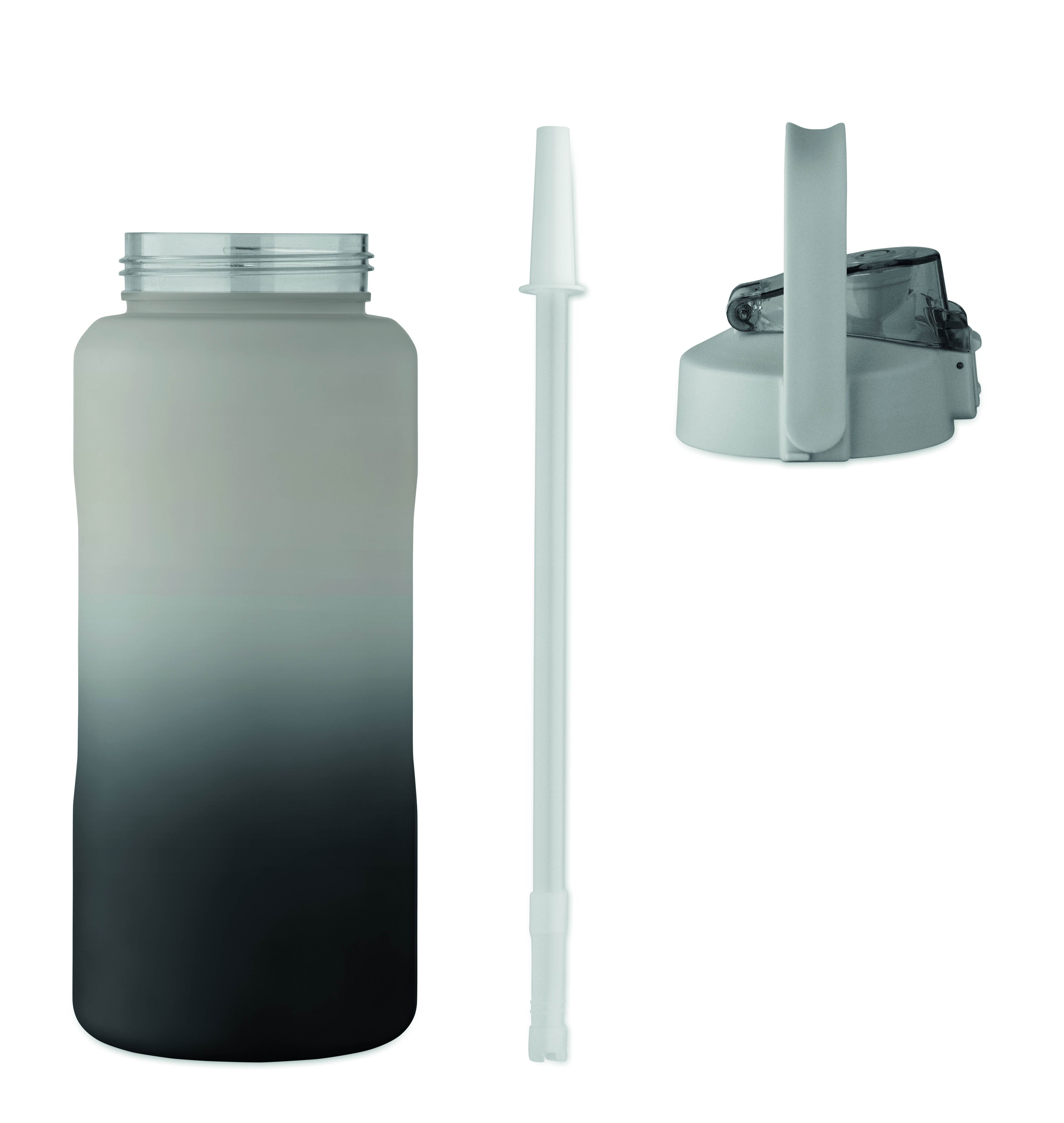 RPET-Trinkflasche 2000ml ACTIVATE MAX mit Trinkhalm & Henkel