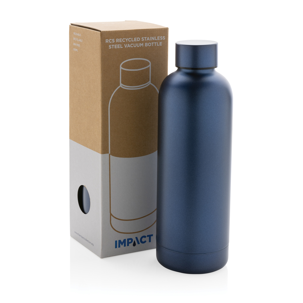 Impact Vakuumflasche 500 ml recycelter Edelstahl RCS – bedruckbar