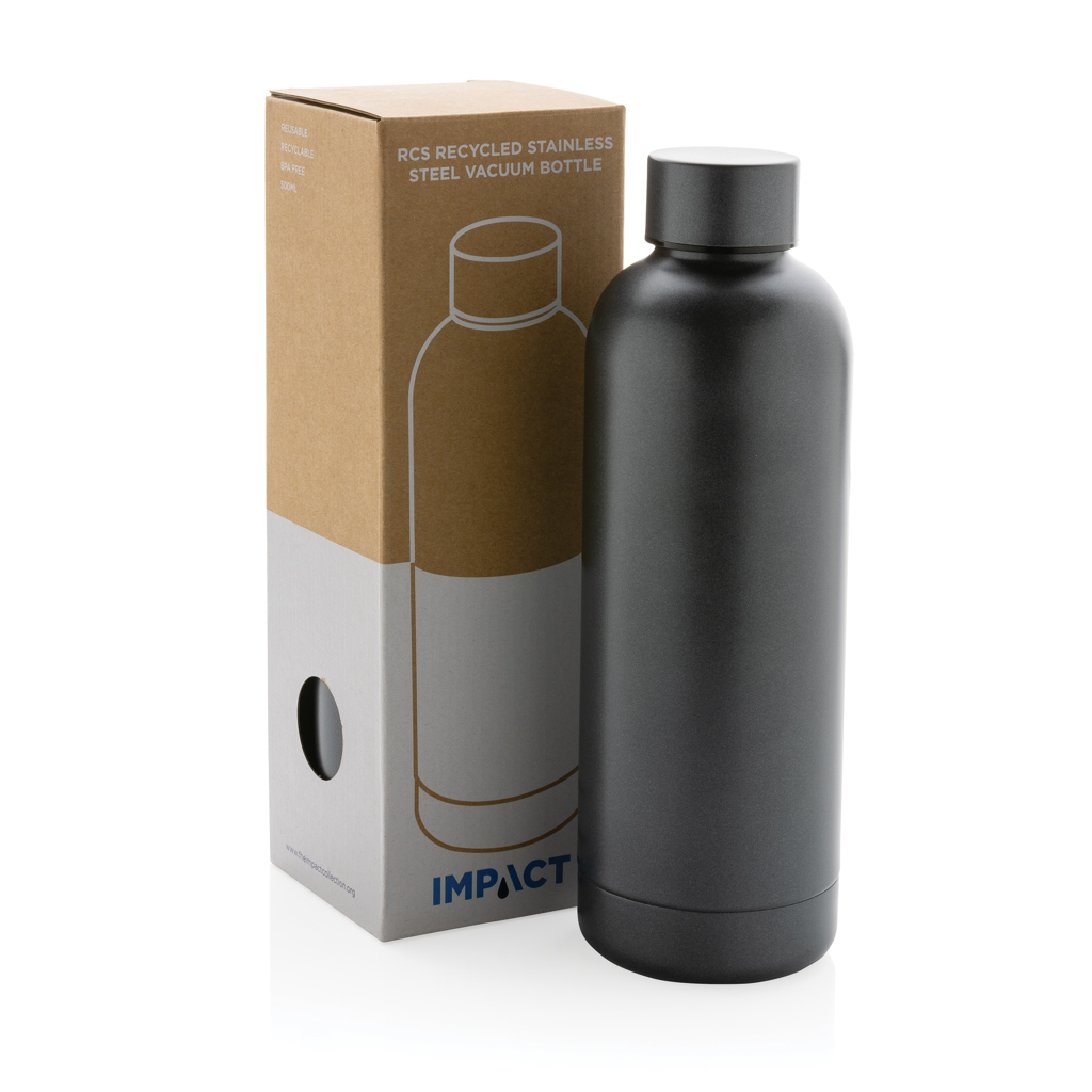 Impact Vakuumflasche 500 ml recycelter Edelstahl RCS – bedruckbar