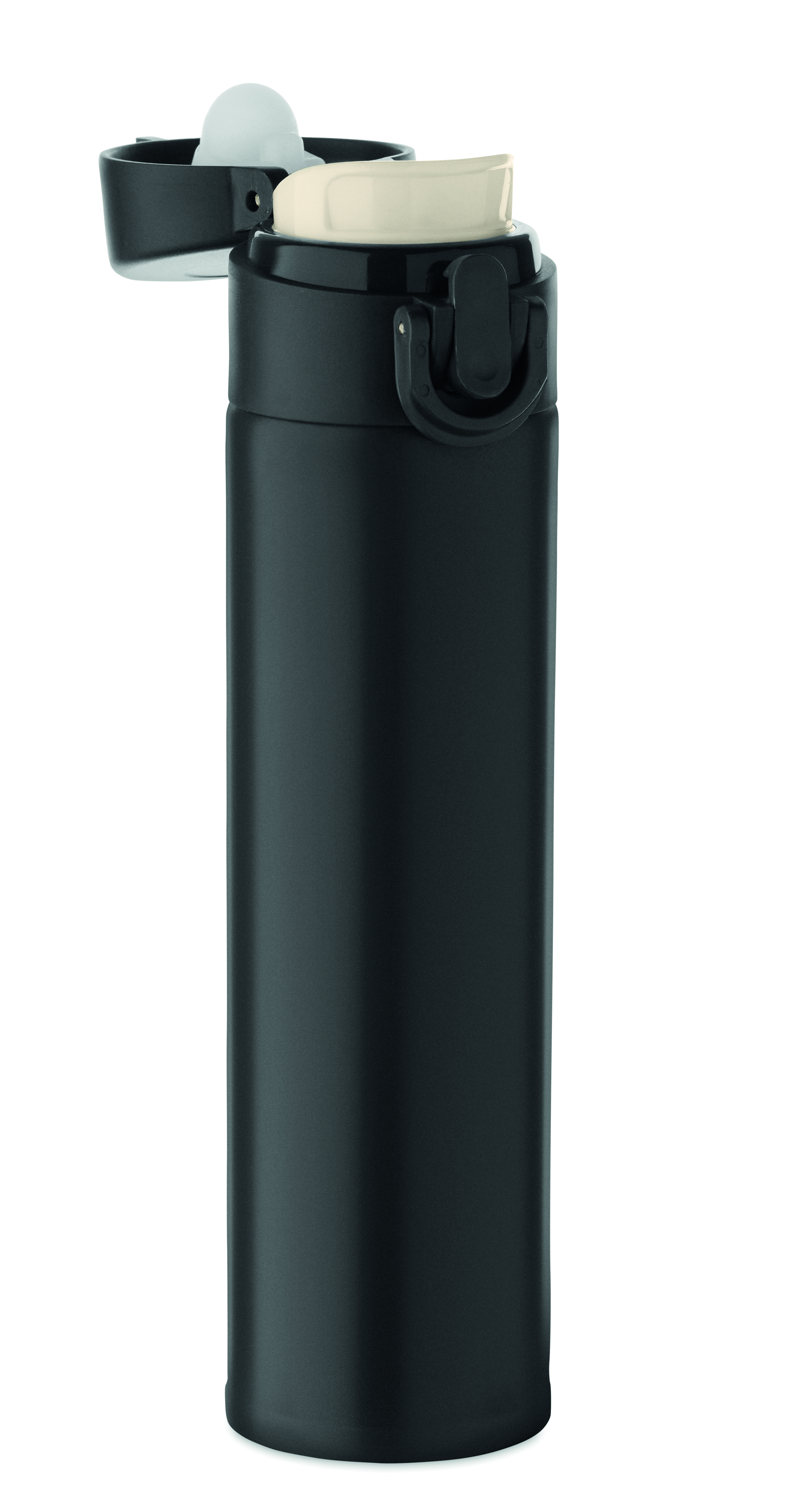 Doppelwandige Trinkflasche 300 ml aus recyceltem Edelstahl, bedruckbar