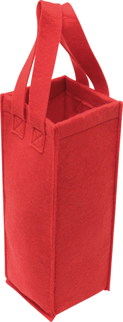 Filz-Flaschentasche CABERNET aus Polyester, 2 Henkel, bis 1 L